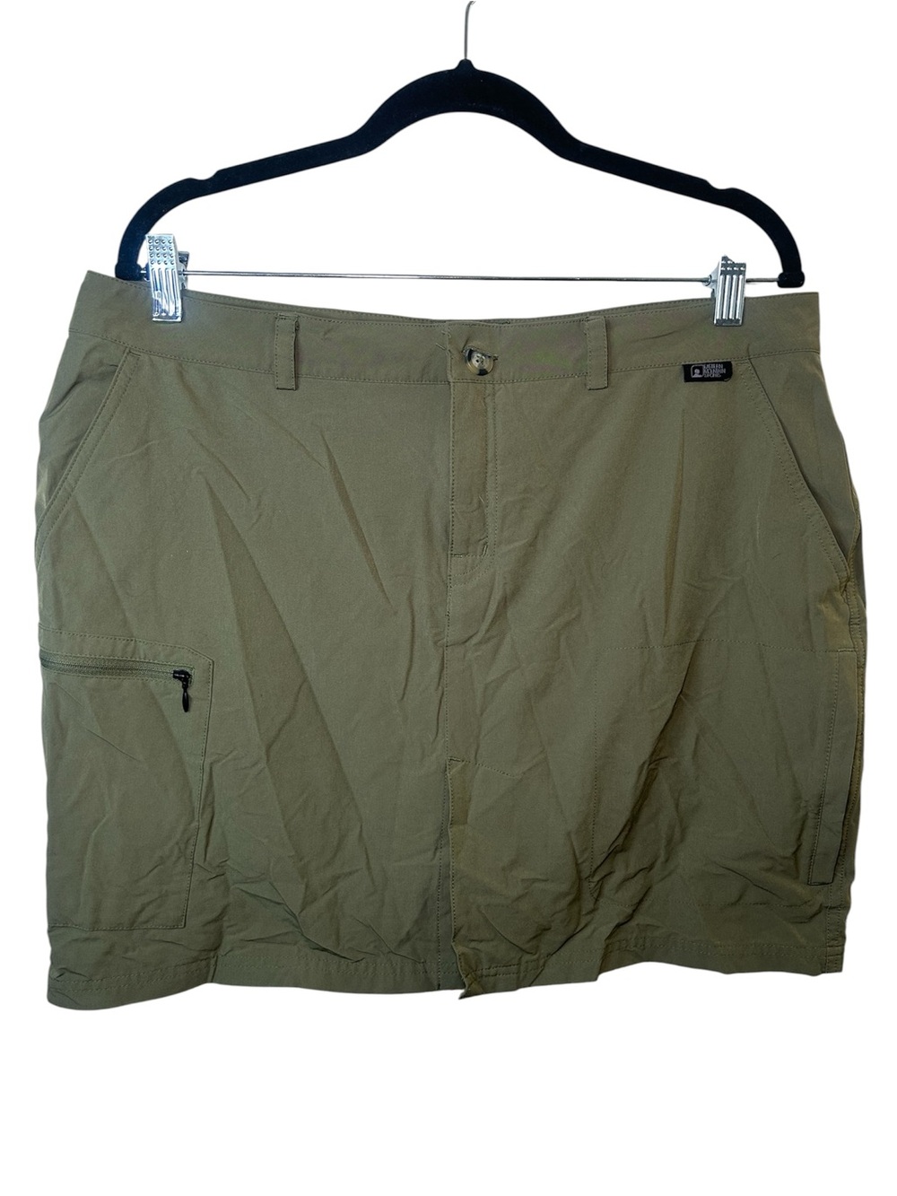 Eastern Mountain Sports Olive Green Cargo Shorts Skirt 14 Outdoor Hiking Camp